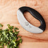 Mercer Culinary Double Blade Rocking Mezzaluna Knife with Handle, 7 Inch, Stainless Steel...