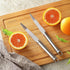 2PCS Grapefruit Knife, Curved Serrated Grapefruit Knife, Stainless Steel Kiwi Knife, Great for Grapefruit, Orange, Lemon, Kiwi, Easy to Hang, Dish...