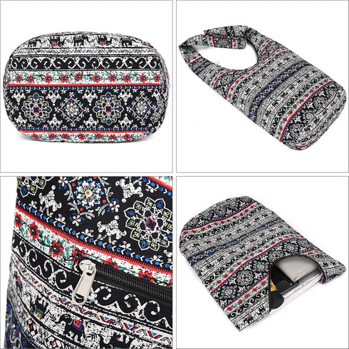 Women Shoulder Handbags Fashion canvas Hippie Crossbody Bags Bohemian Animal Prints Hobo Bags...