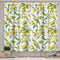 Ambesonne Nature Kitchen Curtains, Flowering Lemon Woody Plant Romance Habitat Citrus Fresh Background, Window Drapes 2 Panel Set for Kitchen Cafe...