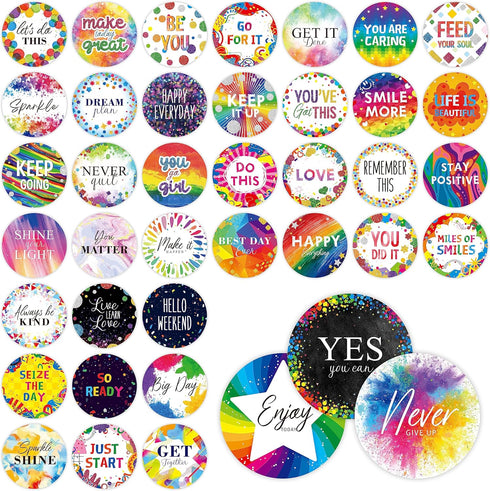 40PCS Bulletin Board Decor, 40 Designs Inspirational Wall Decor Sign Positive Word Wall Art Growth Mindset Cards with PET Film Waterproof Motivati...