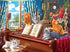 RoseArt - Fancy Cats - Piano Lessons - 750 Piece Jigsaw Puzzle for Adults...