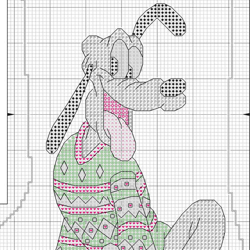 Dimensions Pluto Christmas Stocking Counted Cross Stitch Kit for Beginners, 14 Count White Aida Cloth, 10''L...