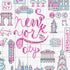 Dimensions New York and Paris Counted Cross Stitch Set, 5" x 7", 14 Cnt. White Aida...