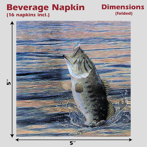 Havercamp Gone Fishing Birthday Party Decorations Plates and Napkins for 16 Guests Fishing Retirement Party Supplies...