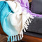 Refinery29 | Riley Collection | Premium Cotton Textured Throw Blanket, Modern Design for Luxury Home Décor (50 x 70, Purple)...