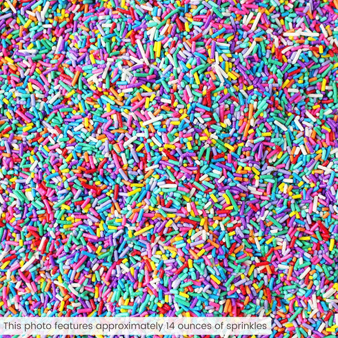 Ultimate Unicorn Rainbow Jimmies Sprinkle Mix| Sprinkles Made In USA By Sprinkle Pop| Yellow Red White Blue Purple Sprinkles Jimmies For Decoratin...