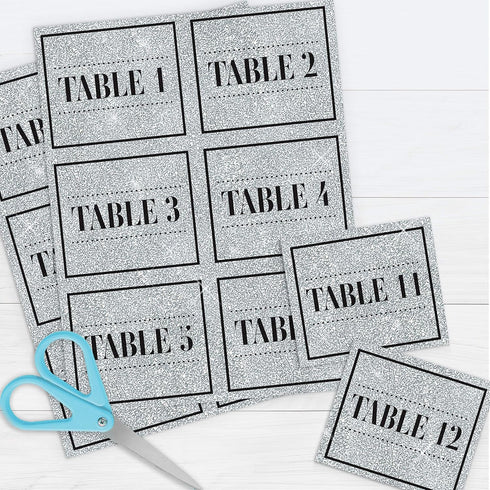 Printworks Printable Silver Glitter Cardstock, Perfect for Holiday School and Craft Projects, 15 Sheets, 8.5” x 11” (00515)...