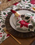 DII Woodland Holly Christmas Holiday Kitchen & Table Décor, Table Runner, 14x72, Poinsettia & Christmas Greenery...