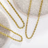 TOPGRILLZ Necklace Set Rope Gold Necklace for Women Silver Necklace 3pcs Layered Chain 3mm Stainless Steel 14K Gold Plated Stackable Jewelry Gift...