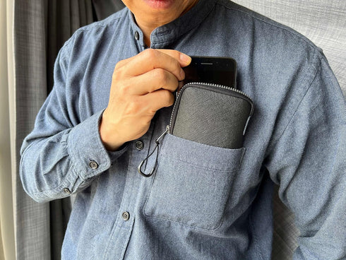 OneJoy Neoprene Phone Pouch, Lightweight Protective Cellphone Sleeve with Large Zipper Opening, Inner Pocket, Thermal Insulated, Durable Cell Phon...