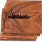 Memphis Coasters, Memphis Skyline Within Tennessee Drink Coasters – Memphis Gifts & Souvenirs, Engraved Coasters with Memphis Skyline Design – Mem...
