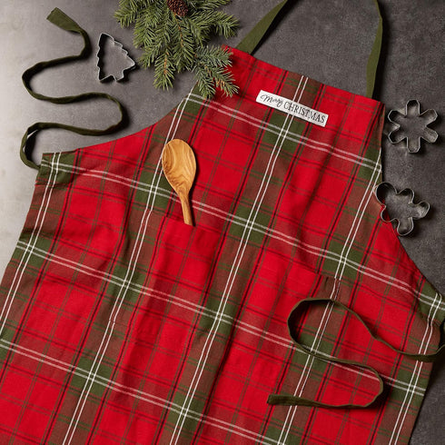 DII Unisex Kitchen Christmas Apron for Women & Men Adjustable Ties and Large Front Pockets...