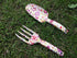 Floral Print Garden Tools Set for Women Trowel and Fork...