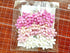 PL Set of 50 Tiny Flowers Embellishment with Thread stem Size 0.5" Mixed pink1 Mulberry Paper Flowers Craft Supplies Scrap Booking Embellishments ...