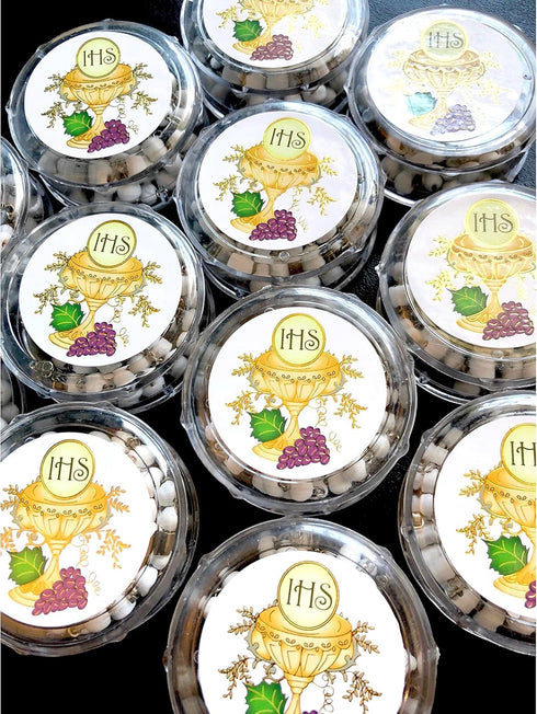 YRP teens 12 pcs White Scented Wooden Rosaries First Communion Party Favors Recuerdos Rosario...