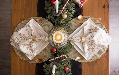 DII Jute Burlap Collection Kitchen Tabletop, Table Runner, 15x74, Solid Black...