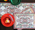Tache Rococo Elegant Ornate Ivory Colorful Paisley Dining Cotton Linen Tapestry Woven Table Runner 13x90...