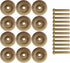 Wood Wheels - 12 Pack with Free Axle Pegs - Made in USA (2" Diameter)...