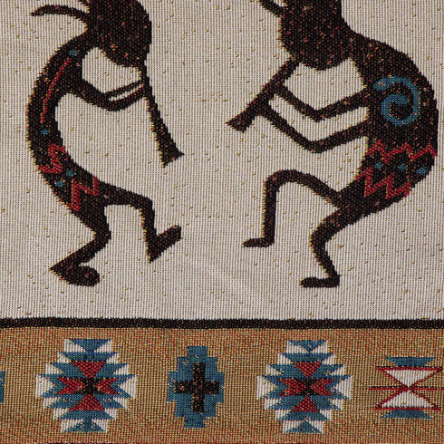 DII Tabletop Collection, Southwest Hacienda Stripe, Table Runner, 13x72, Kokopelli Tapestry...