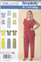 Simplicity 1446 Easy to Sew Women's Shirt, Pants, and Shorts Sewing Patterns, Sizes 26W-32W...