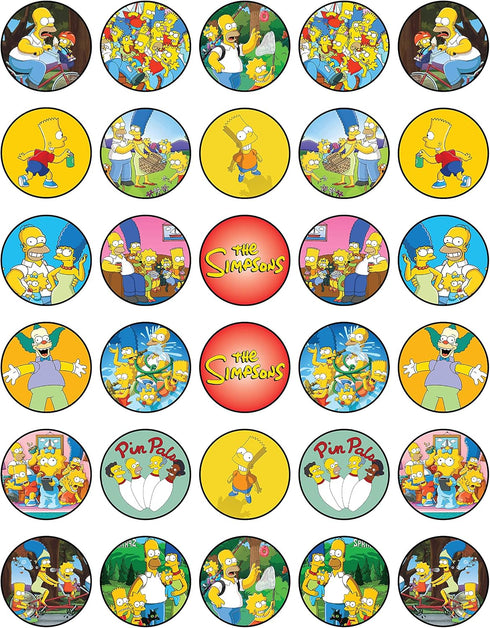 30 x Edible Cupcake Toppers – Family Fun Adventure-Inspired Collection of Edible Cake Decorations | Uncut Edible on Wafer Sheet...