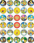 30 x Edible Cupcake Toppers – Family Fun Adventure-Inspired Collection of Edible Cake Decorations | Uncut Edible on Wafer Sheet...