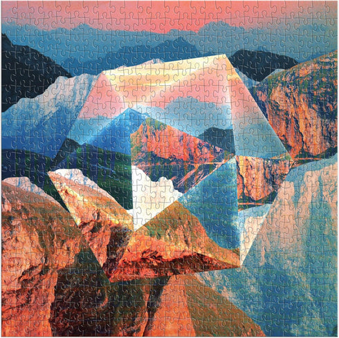 Galison Nature's Prism – 500 Piece Puzzle Featuring Prisms Superimposed Over Vibrant Canyon Filled Landscapes...