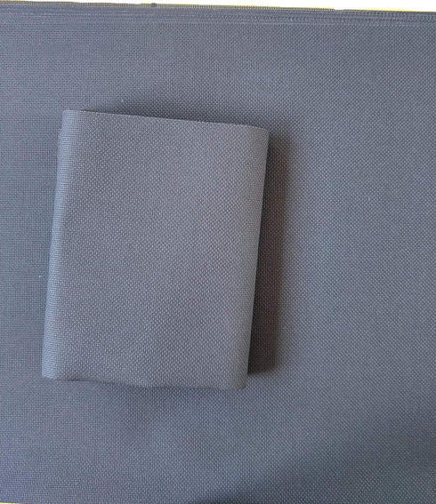 12" x 59" 14CT Counted Cotton Aida Cloth Cross Stitch Fabric (navy blue)...