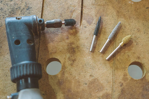 Kutzall Original Sphere Rotary Burr, 1?8" Shaft, Fine - Woodworking Attachment for Dremel, Foredom, DeWalt, Milwaukee Tools. Abrasive Tungsten Car...