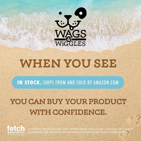 Wags & Wiggles Waterproof PVS Collar Navy- Medium | Medium Blue and Yellow Dog Collar for Pool or Lake, Waterproof | PVC Durable Dog Collar for Po...