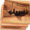 San Antonio Coasters, San Antonio Skyline Within Texas Drink Coasters – San Antonio Gifts & Souvenirs, Coasters with San Antonio Skyline Design – ...