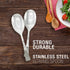 Large Buffet Serving Spoons - MIJIG Set of 2 Custom Designed Mirror-Polished Stainless-Steel Utensil Set for Homes, Hotels & Party Planners – Dinn...