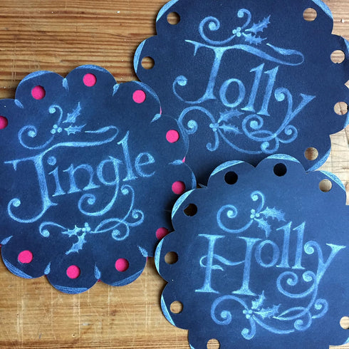 Holly, Jolly and Jingle Cookie Stencil Set by Designer Stencils...