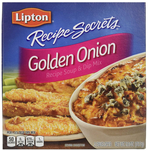 Lipton GOLDEN ONION Recipe Soup & Dip Mix 2.6oz (5 Boxes)...