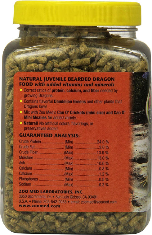 Zoo Med Laboratories Szmzm73 Beard Dragon Juvenile Soft-Moist Pellet, 10-Ounce...