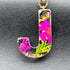 Initial Letter Butterfly Flower Pink Keychain Birthday gifts for Women Girl Backpack Wallet Car Key Cute Bling Keychain...