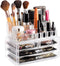 Masirs Clear Cosmetic Storage Organizer, Easily Sort Make-up, Jewelry & Hair Accessories, Looks Elegant on Your Vanity, Bathroom Counter or Dresse...
