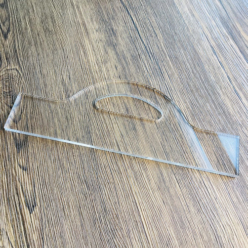 Charcuterie Board Handle Template, Clear Acrylic Template, Woodworking Router Template, Eighth Sunrise...