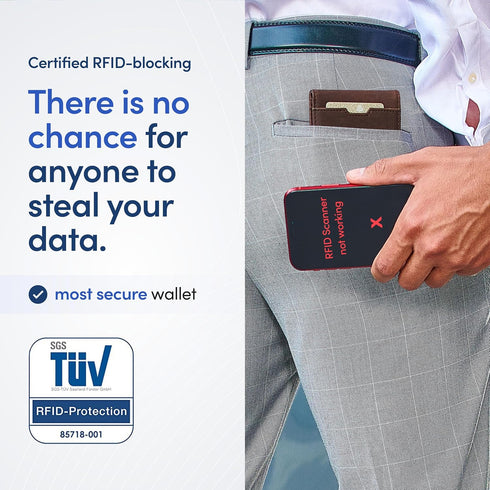 TRAVANDO Mens Slim Wallet with Money Clip AUSTIN RFID Blocking Bifold Credit Card Holder for Men with Gift Box...