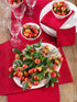SAROLIFESTYLE Classic Ribbed Texture Design Cotton Table Runner, 12" x 72", Red...