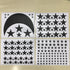 Moon and Stars Wall Decal Vinyl Sticker for Kids Boy Girls Baby Room Decoration Good Night Nursery Wall Decor Home House Bedroom Design YMX16 (Bla...