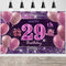 29th Birthday Decorations for Girls IMISI Happy Birthday Banner Pink Decorations for A Party Birthday Backdrop for Women...