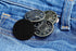 Button Covers Prevent Shirt Holes (4-Pack, Black & Clear)...