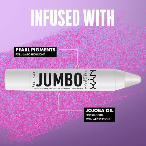 NYX PROFESSIONAL MAKEUP, Jumbo Multi-Use Face Highlighter Stick - Vanilla Ice Cream...