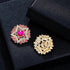 4Pcs Sliver Rhinestone Buttons Crystal Embellishments for Clothing Jewelry Making DIY Decoration Bottons for Sewing Crafts Wedding Bridal (Red)...