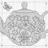 Dimensions Tea Time Counted Cross Stitch Kit for Beginners, 6" Diameter, 6 Piece...