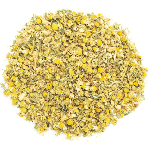 Organic German Chamomile & Ginger Herbal Tea | Loose Leaf Tea - 40 Servings | Calming and Digestive Caffeine Free Herbal Tea | By Pantenger...