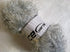 Large 100 gram skein Silver Light Gray Eyelash Dazzle Ice Metallic Eyelash Yarn...