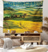 Lunarable Tuscan Tapestry, Idyllic Landscape of Tuscany Road and Cypresses to Medieval Farmhouse Image, Fabric Wall Hanging Decor for Bedroom Livi...